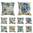 Чехол для диванной подушки из хлопка и льна, 18 дюймов