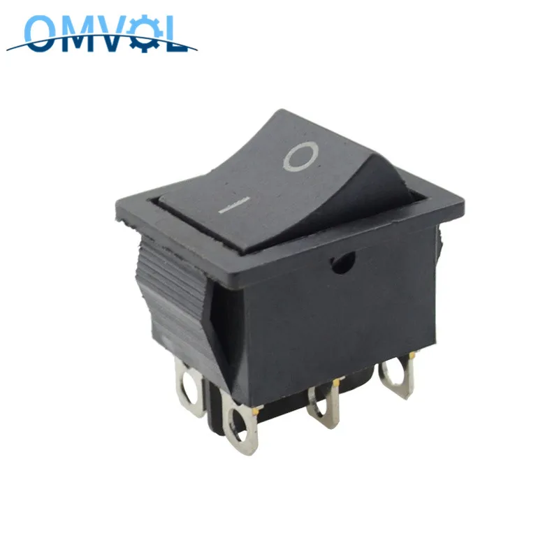 Тумблер DPST для включения/выключения черный переменный ток 15 А 250 В 20 125 6 контактов