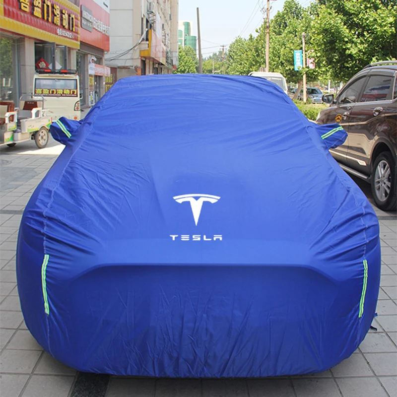 tesla car cover special sunscreen rain protection waterproof tesla model3 models modelx modely car accessories free global shipping