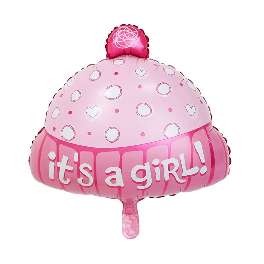 Шапка для мальчиков и девочек шары из фольги с надписью Пол реб украшение на день