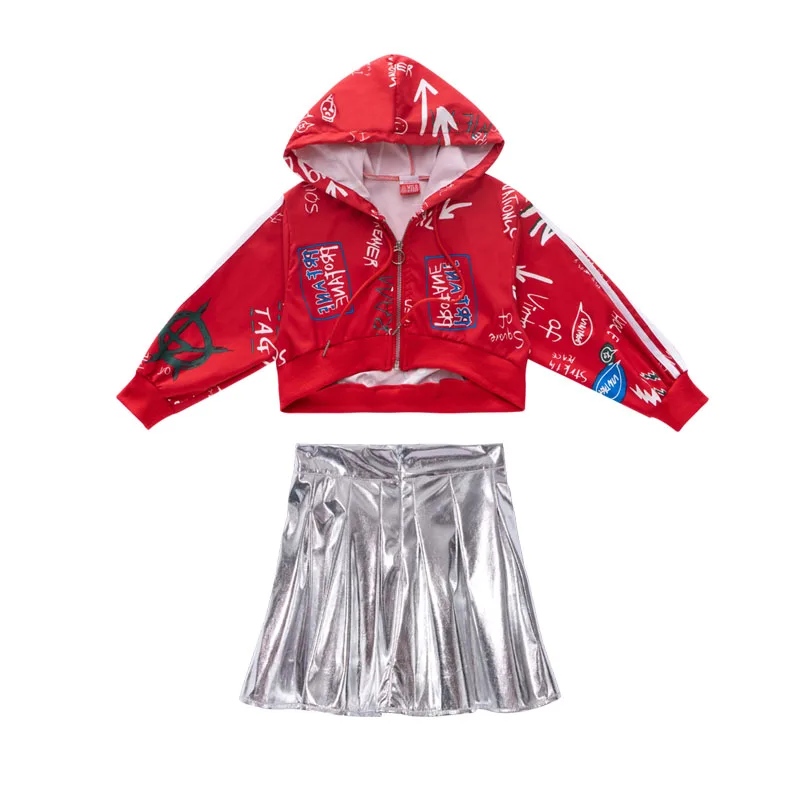 

2020 Kids Jazz Dance Wear For Girls Hip Hop Stage Costume Competition Clothes Hip Hop Performance Clothes Street Outfits BL3651
