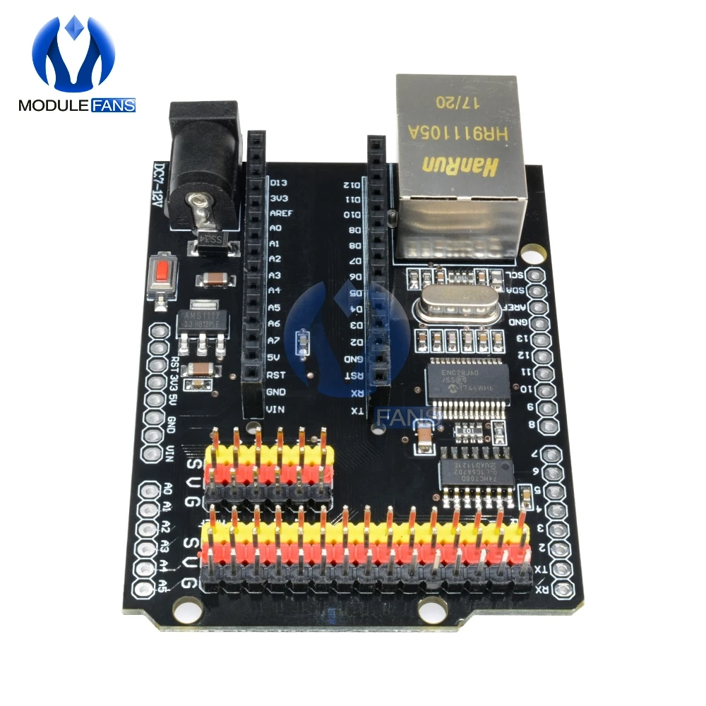 Сетевая плата расширения Ethernet Shield V2.0 2 0 CH340g NANO 3 V3.0 LAN модуль совместимый с Arduino UNO