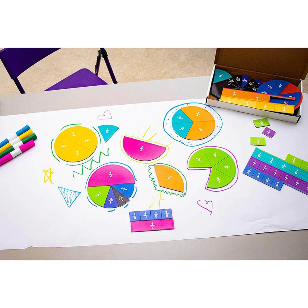 

51 шт. радужные фракции подсчет игрушки круги Математическая головоломка игра математические манипуляторы ранняя развивающая игрушка для д...