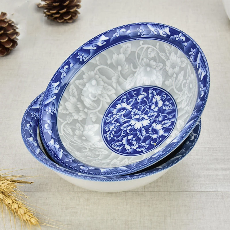 

Ramen Bowl Blue and White Porcelain Consumer and Commercial Ramen Bowl Large Soup Bowl Dinner Bowl Instant Noodle Bowl Ceramic