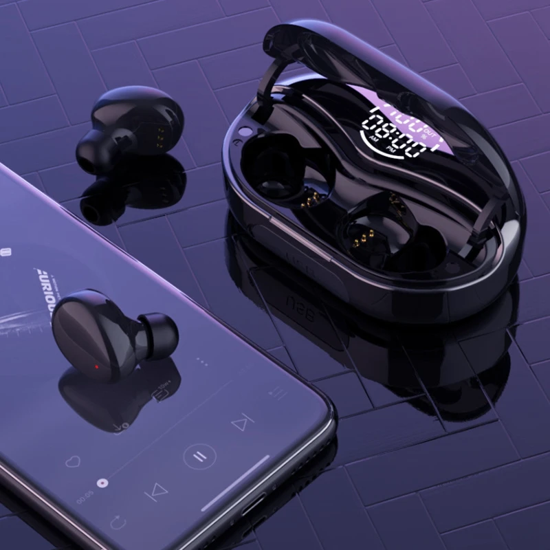 

Hot-Wireless Earbuds, Bluetooth Headphones Sweatproof Earbuds, in Ear Headphones Hifi Earphones,Noise Canceling for Sports