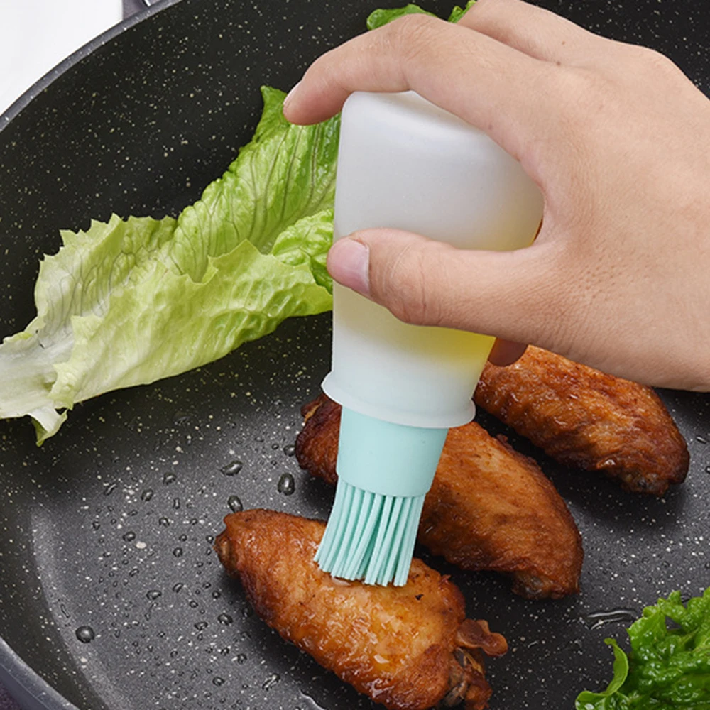 1PCS Silicone Basting Oil Brush Pastry For Barbecue Baking Cooking BBQ Tool Temperature Resistant Kitchen | Дом и сад