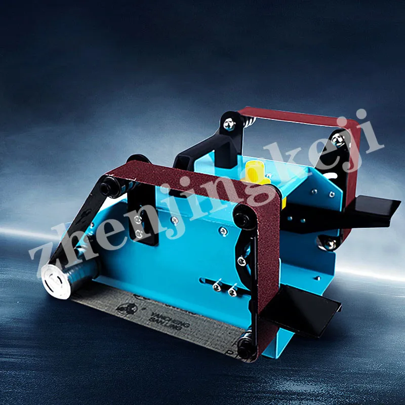 Шлифовальный станок с двумя головками и ремнем маленький шлифовальный нож