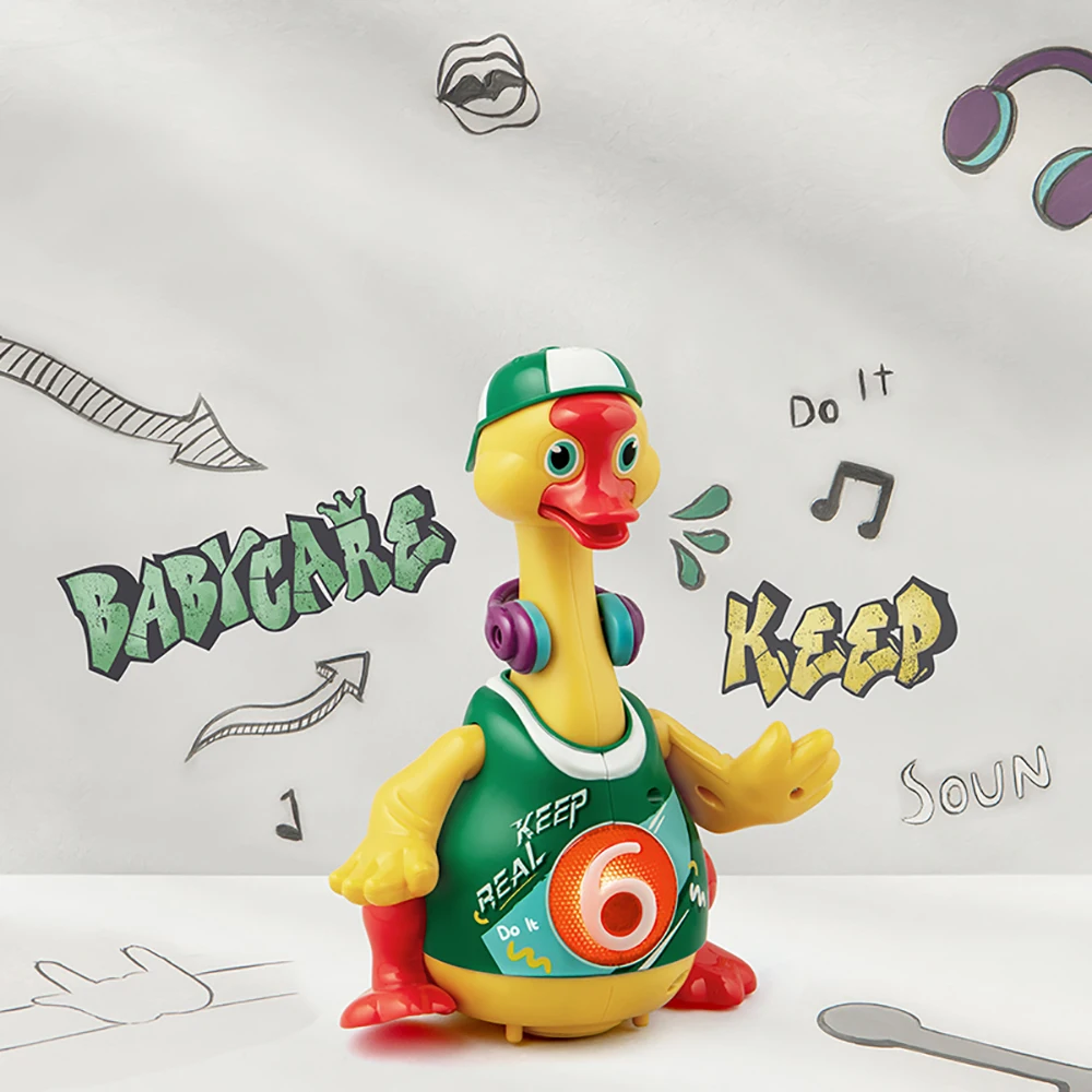 Baby Dance&Sing Duck Intelligent Talking Movable Hip Hop Swing Goose Toys Rattles Educational Music Electronic Toy