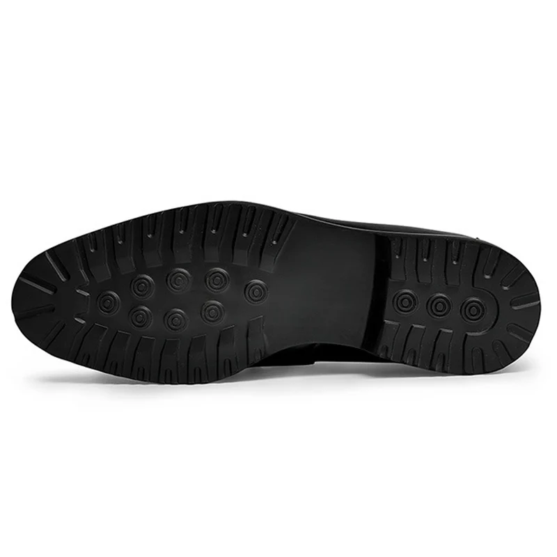 

Fashion Genuine Leather Man Office Daily Flats Comfortable Casual Loafers Round Toe Slip on Men's Business Shoes For Male HS296