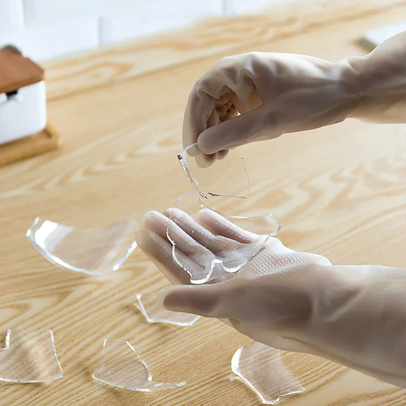 

Kitchen Dish Washing Gloves Rubber Gloves for Washing Clothes Cleaning Food Gloves Scrubber Rubber Dish Washing Gloves