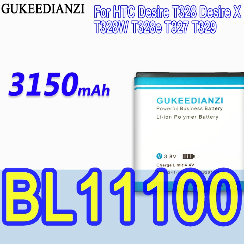 Аккумулятор GUKEEDIANZI BL11100 3150 мАч Сменный аккумулятор для телефона HTC Desire T328 X T328W T328e