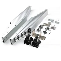 concealed folding table guide rail hinge aluminum telescopic cabinet slide flat push furniture hardware