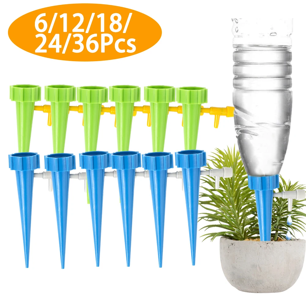 

Automatic Drip Irrigation System Self Watering Spike for Plants Flower Greenhouse Garden Adjustable Auto Water Dripper Device
