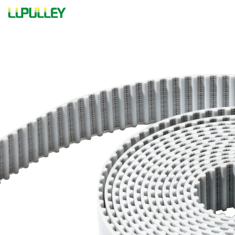 LUPULLEY белый PU полиуретановый материал открывающийся ремень XL15mm открытый