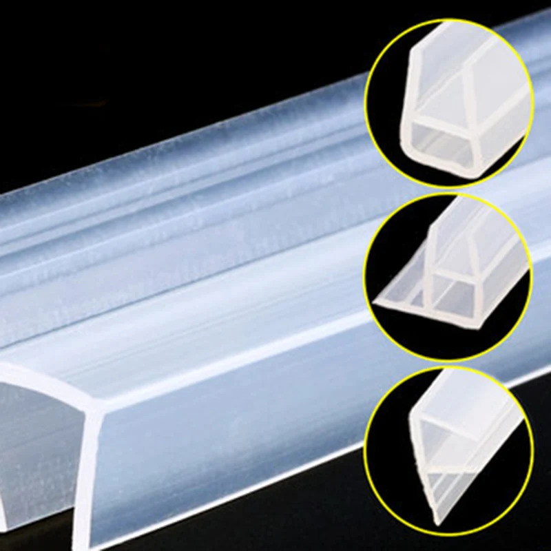 Высокая F/U/H форма стеклянная дверная Лента Уплотнительная силиконовая резиновая