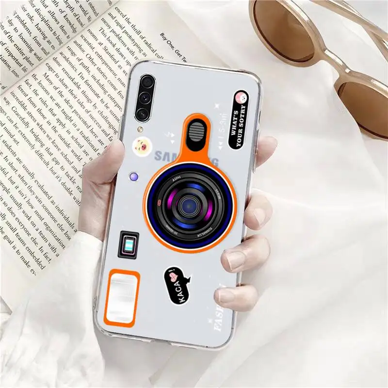 

Fashion luxury camera design Phone Case Transparent for Samsung A71 S9 10 20 HUAWEI p30 40 honor 10i 8x xiaomi note 8 Pro 10t 11