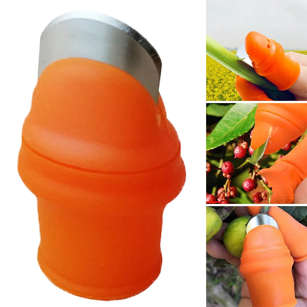 

Thumb Cutter Protective Harvesting Plant Household Picking Device Pruning Fast Rubber Portable Vegetable Separator Finger Tools