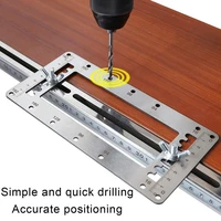 hole handle punch locator tool woodworking pocket jig cabinet door cupboard positioner drill guide sleeve hardware jig