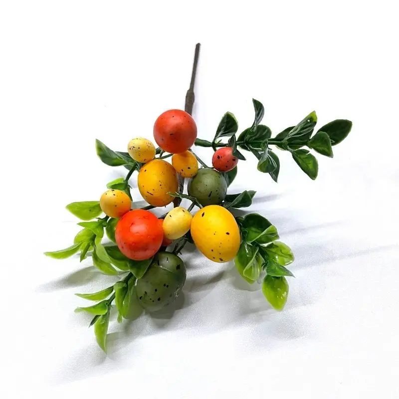 Пасхальное яйцо ветка дерева пасхальное украшение красочная картина пена цветок