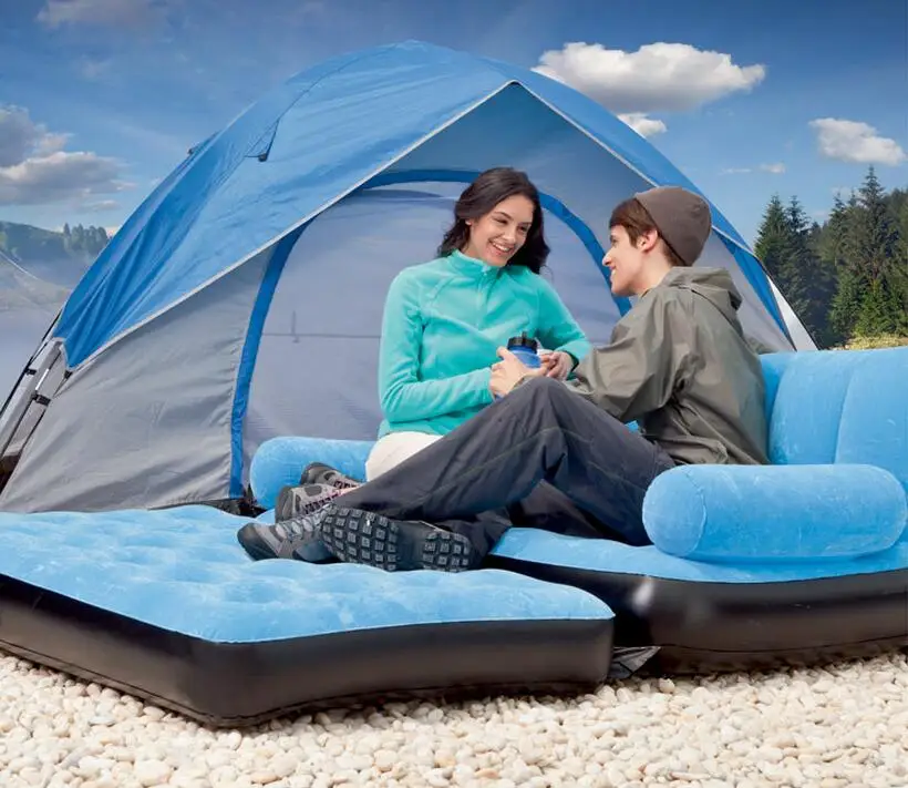 

Outdoor Lazy Inflatable Sofa Bed Apartment Folding Bed Multi-functional Sofa For Travel Beach Camping Beds Bedroom Furniture