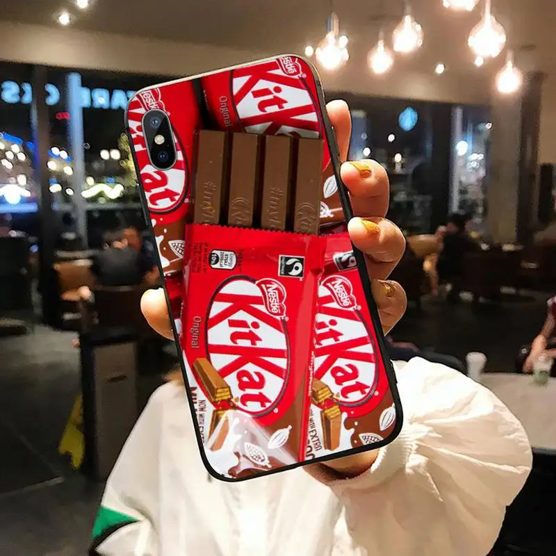 

kit kat chocolate kitkat box Anti-fall capa protective Phone Case for iPhone 11 12 pro XS MAX 8 7 6 6S Plus X 5S SE 2020 XR