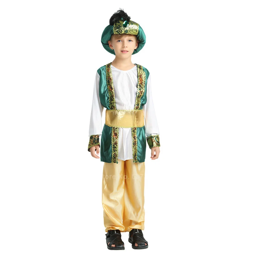 Традиционная одежда в арабском стиле для мальчиков Волшебная Лампа Алладина