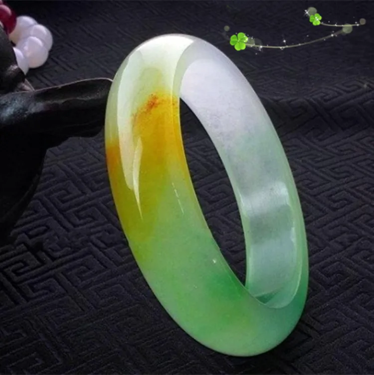 

Natural Jade Bangle Round Bangle Jadeite Bracelet Hand Carved Fine Charm Jewelry Fashion Accessories For Men Women