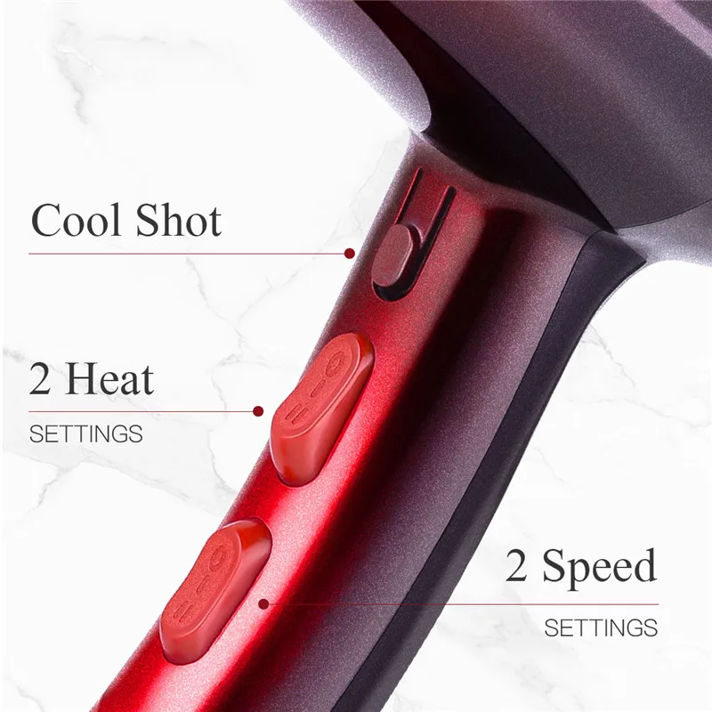 

CkeyiN 220-240V Professional 4000W Hair Dryer Strong Power Barber Salon Styling Tools Hot/Cold Air Blow Dryer 2 Speed Adjustment