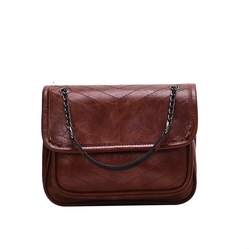 

Atmospheric big bag girl 2019 autumn/winter new retro chain one-shoulder trend fashion capacity stiletto bag