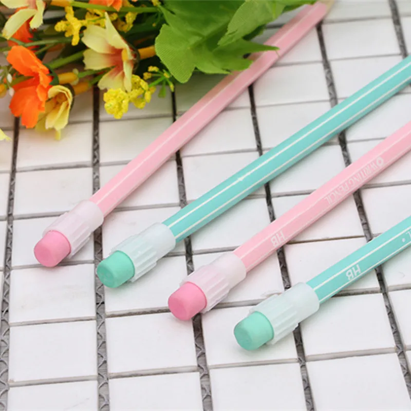 4 шт. свежий и простой деревянный карандаш hb эскиз живопись кабинет офис авторучка соответствует европейскому стандарту