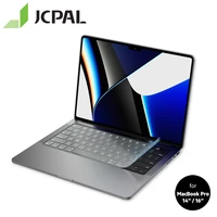 new jcpal fitskin high transparent keyboard protector for macbook pro 14 16m1 2021 ultra thin non toxic dustproof waterproof
