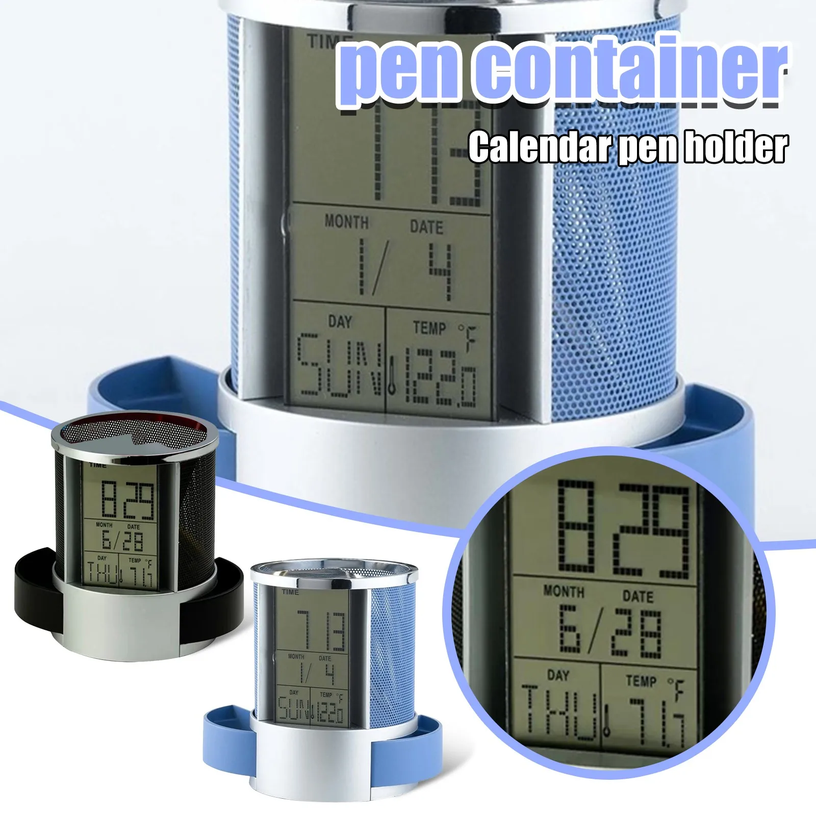 Светодиодный цифровой будильник Многофункциональные цифровые часы для