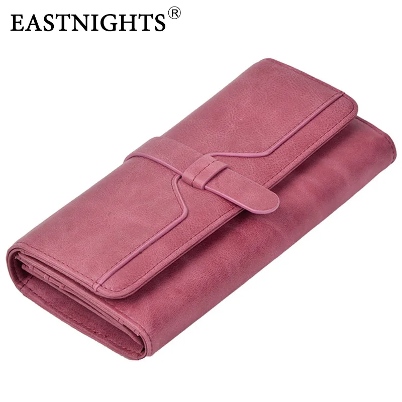 Заводская распродажа Женский Длинный кошелек из натуральной кожи красный с rfid