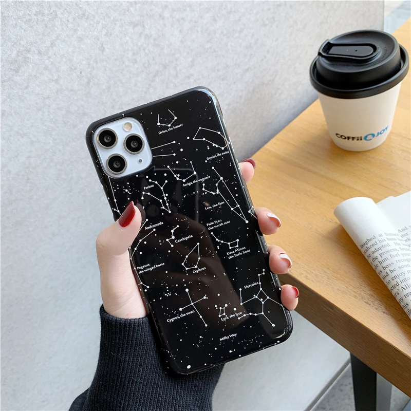 Модный чехол Lovebay со звездным небом для телефона iphone 7 8 6 6s Plus X XS Max с космическим