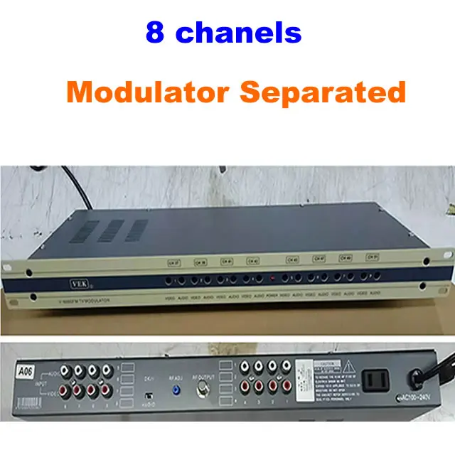 8 каналов кабельного телевидения отдельная частота CATV rf модулятор с сумочкой в
