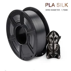 PLA шелковые нити черные шелковые 1 кг 2,2 фунтов 1,75 мм за рулон 3D-принтеры нити DIY для 3D печать Блестящий металлический пла-пластика