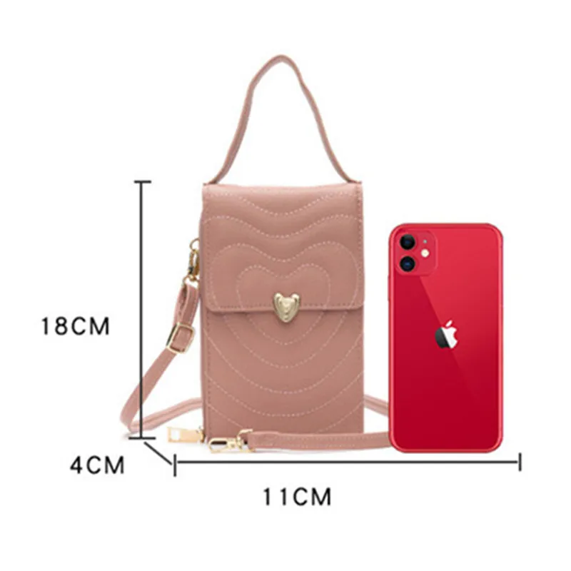 

Fengdong women small shoulder bag mini crossbody money bag fashion mobile phone bag 6.5'' PU leather purse id credit card case