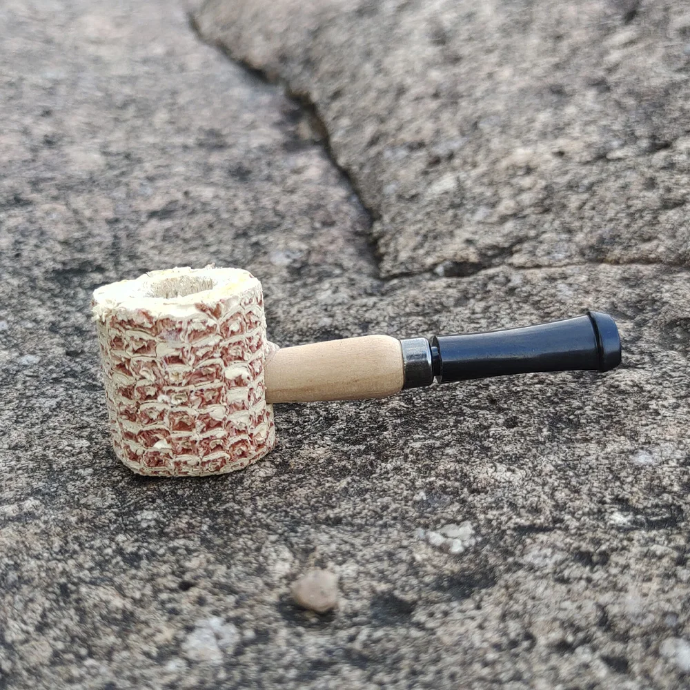 COURNOT RU Macarthur среднего размера Кукуруза Cob табачная труба с акриловым мундштуком