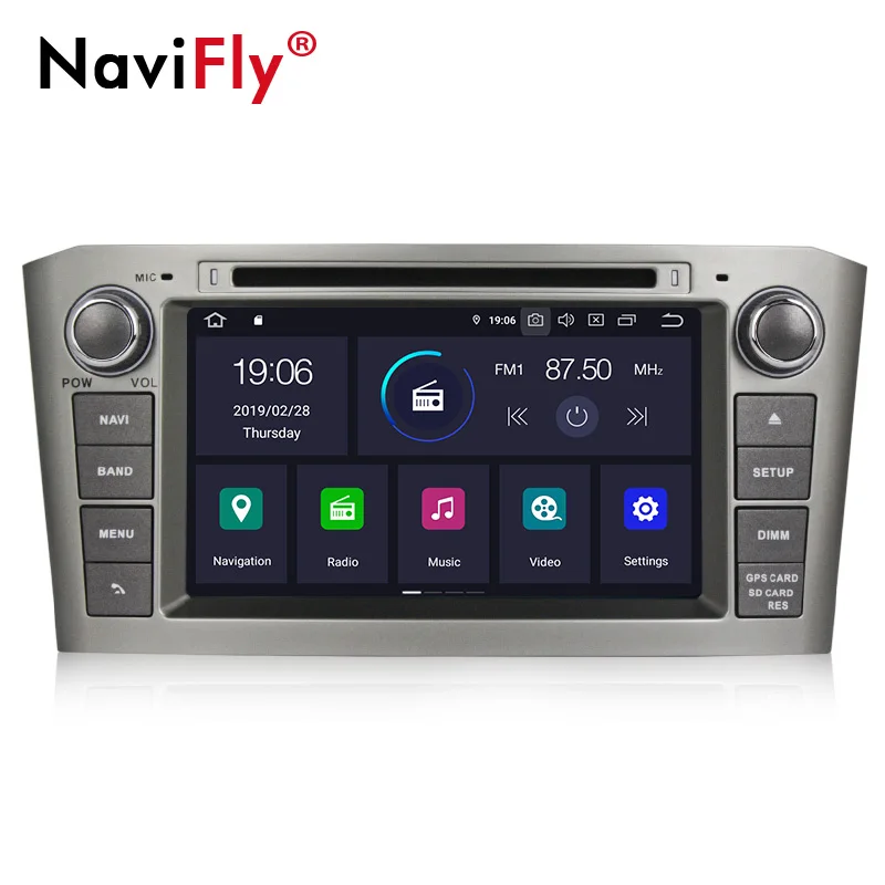 Автомагнитола PX5 с восьмиядерным процессором Android 9 0 ОЗУ 4 Гб ПЗУ 64 ГБ GPS навигацией