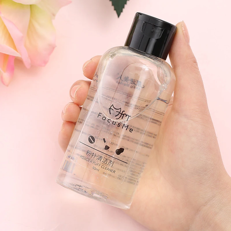 

Professional Natural Puff Cleaner Makeup Brush 50ml Beautys Egg Cleanser Makeup Tools Cleanup Liquid Makeup Remover TSLM1