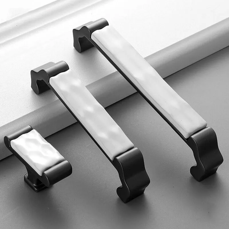 KK & FING 1 шт. керамические ручки для мебели из цинкового сплава бамбуковые кухонные