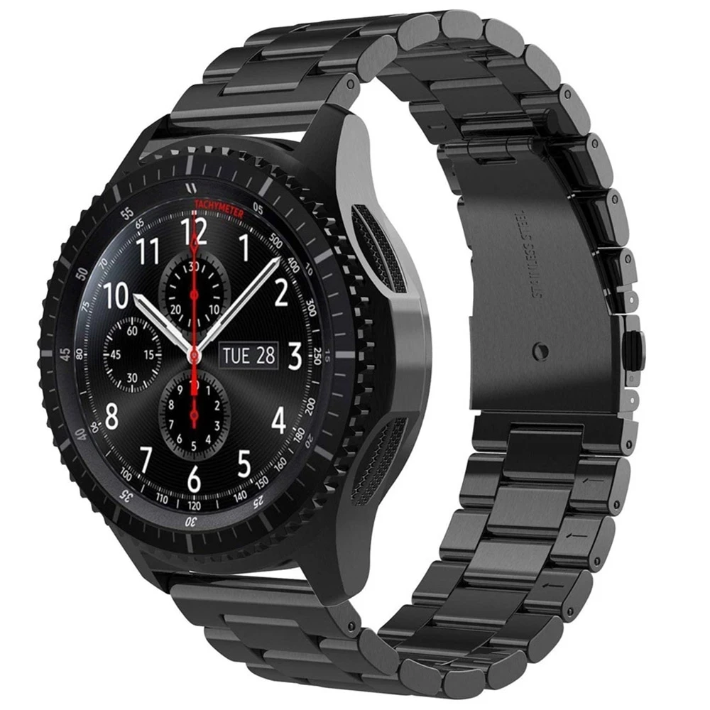 Ремешок из нержавеющей стали для Samsung Gear S3 Frontier/Classic Band браслет Galaxy Watch 46 мм