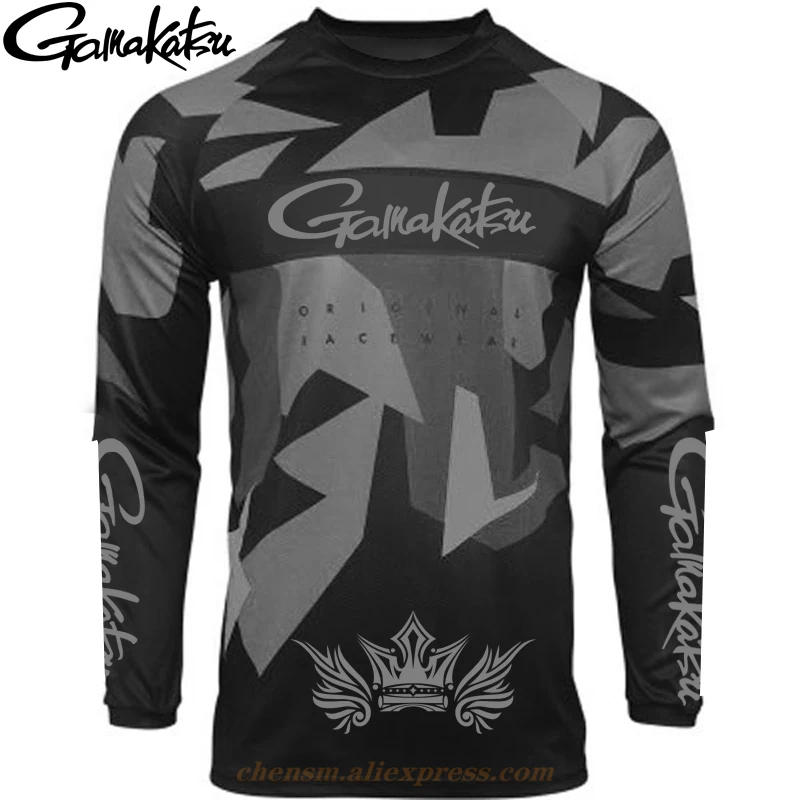 

2021 New Summer Outdoor Gamakatsu Fishing Clothes Quick Dry Breathable Sun Protection Fishing Shirt Anti-uv Fishing Clothing