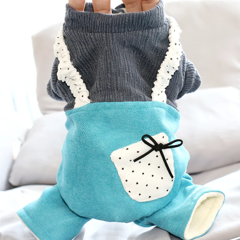 Зимняя одежда для домашних животных комбинезон собак куртка теплый костюм