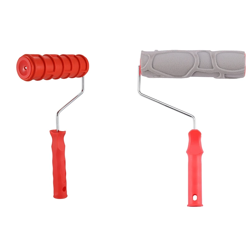 

2 Pcs Embossed Paint Roller Wall Brick Pattern for Wall Decoration Paint Roller Wall Decor Brush, 191T & Eg725T