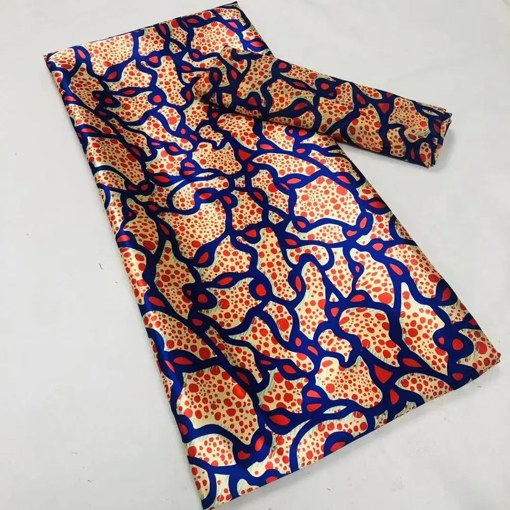 

Pure satin silk fabric soft african fabric 2+4 yards african silk fabric for patchwork african wax prints fabric for party dress