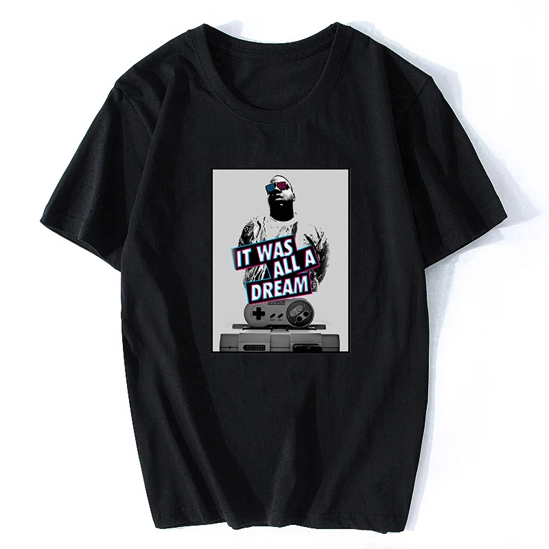Это все мечта пресловутый Biggie Small Футболка Harajuku уличная Хлопковая мужская
