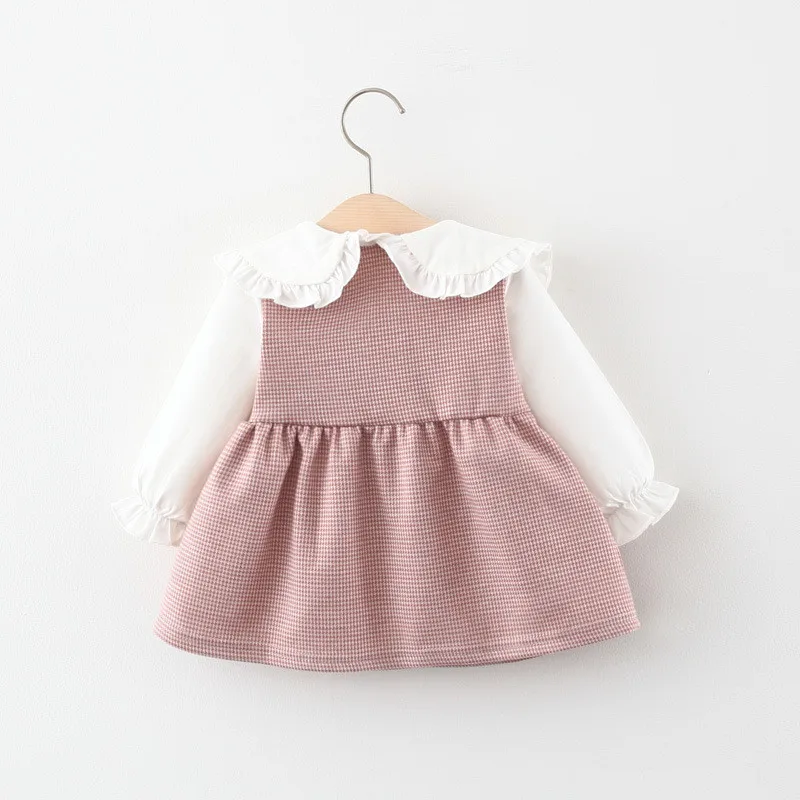 Платье YALOODE для новорожденных девочек хлопковое клетчатое платье с длинными