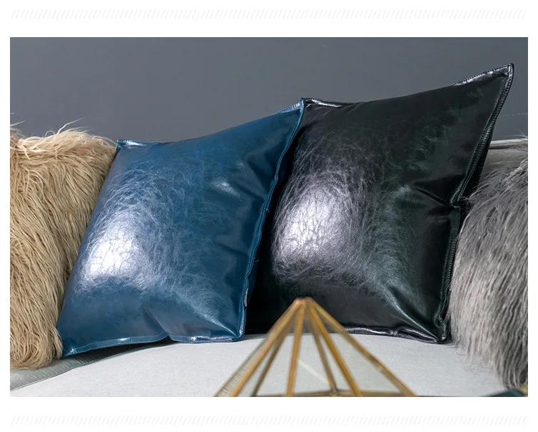 Роскошный толстый чехол из искусственной кожи для домашнего декора 45 × см