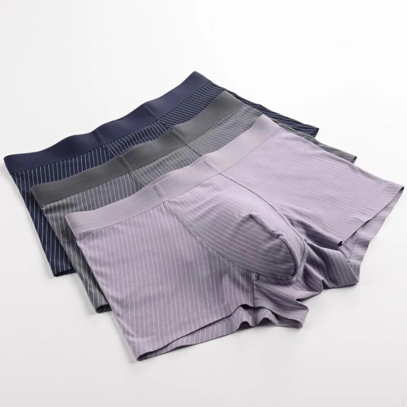 Graphene fiber striped panties modal men's boxer Soft stretch comfortble boxers 9501